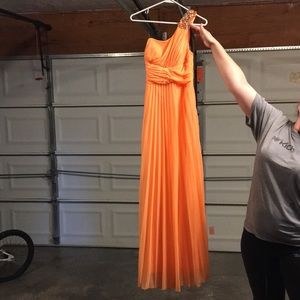 Orange prom dress